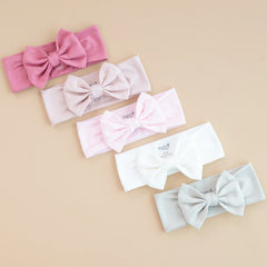 Bow Headband in Blush