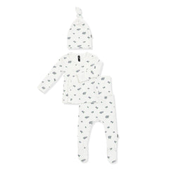 Pointelle Take Me Home Set with Cap in Spray Rose
