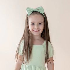 Bow Headband in Basil