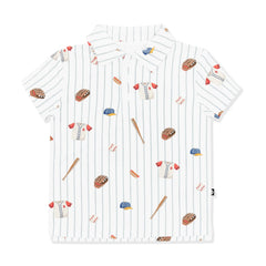 Toddler Short Sleeve Polo in Home Run