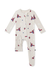 Zippered Footie in Spider-Man
