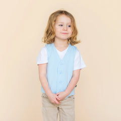 Tuxedo Vest in Breeze