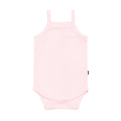 Ribbed Spaghetti Strap Bodysuit in Sakura