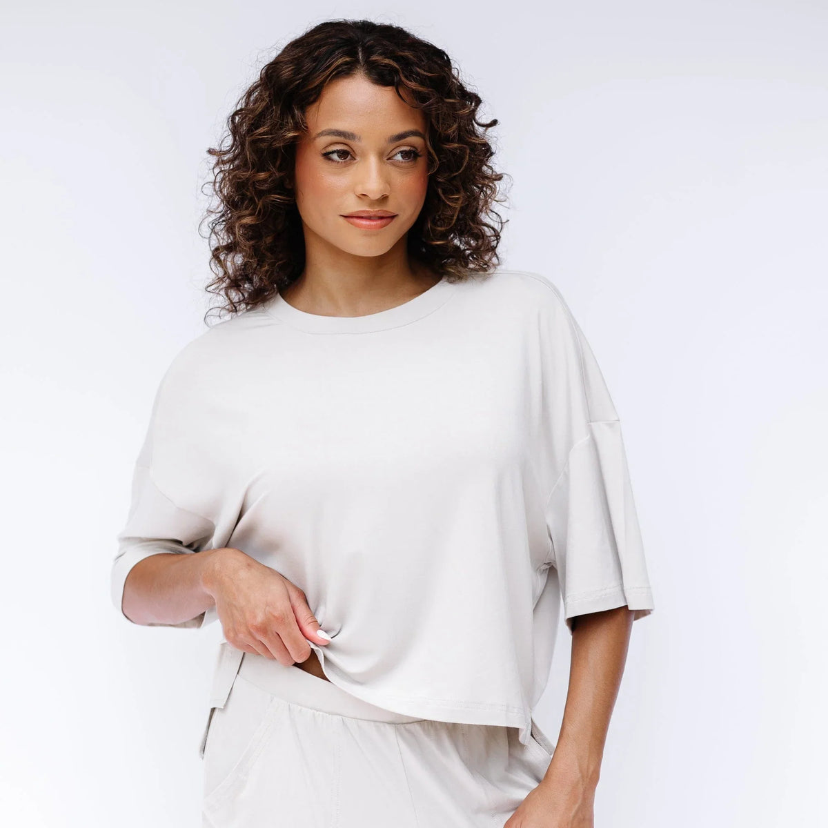 Women's Short Sleeve Tee in Oat