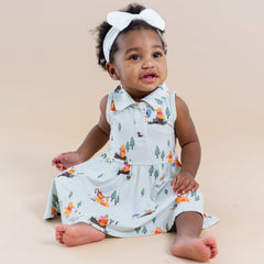 Polo Bodysuit Dress in Winnie the Pooh Hundred Acre Wood