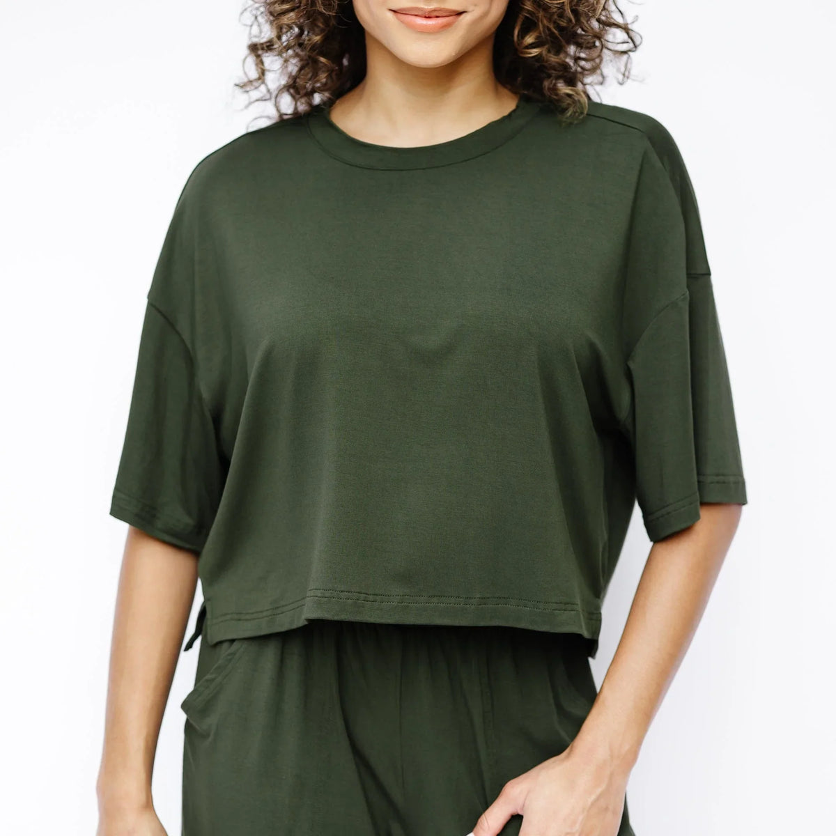 Women's Short Sleeve Tee in Fir