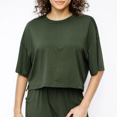 Women's Wide Leg Pant Set in Fir