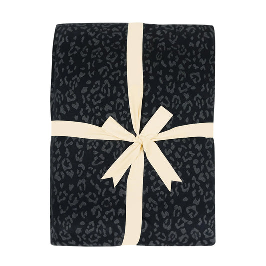 Adult Quilted Blanket in Midnight Leopard 2.5