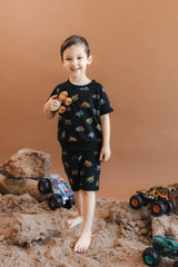 Short Sleeve Jogger Set in Monster Truck