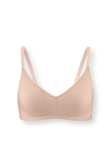 Women's V-Neck Bra in Chai