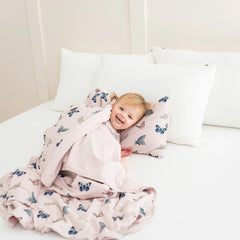 Toddler Blanket in Blush Butterfly 1.0