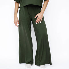 Women's Wide Leg Pant in Fir
