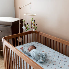 Crib Sheet in Mallard Duck