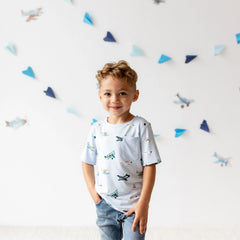 Toddler Crew Neck Tee in Take Off
