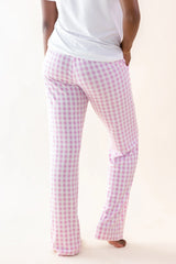 Women's Lounge Pants in Gingham Thistle