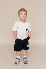 Drawstring Short in Mickey Mouse on Midnight