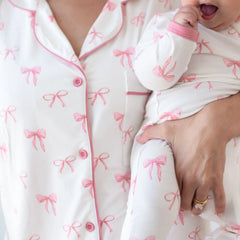 Women’s Short Sleeve Pajama Set in Bow