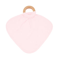 Lovey in Sakura with Removable Wooden Teething Ring