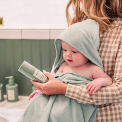 Hooded Bath Towel in Sage