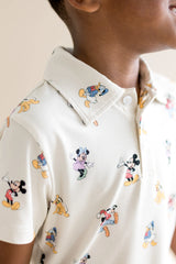 Toddler Short Sleeve Polo in Mickey Mouse and Friends