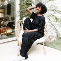 Women's Wide Leg Pant in Midnight