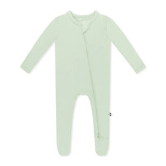 Zippered Footie in Basil
