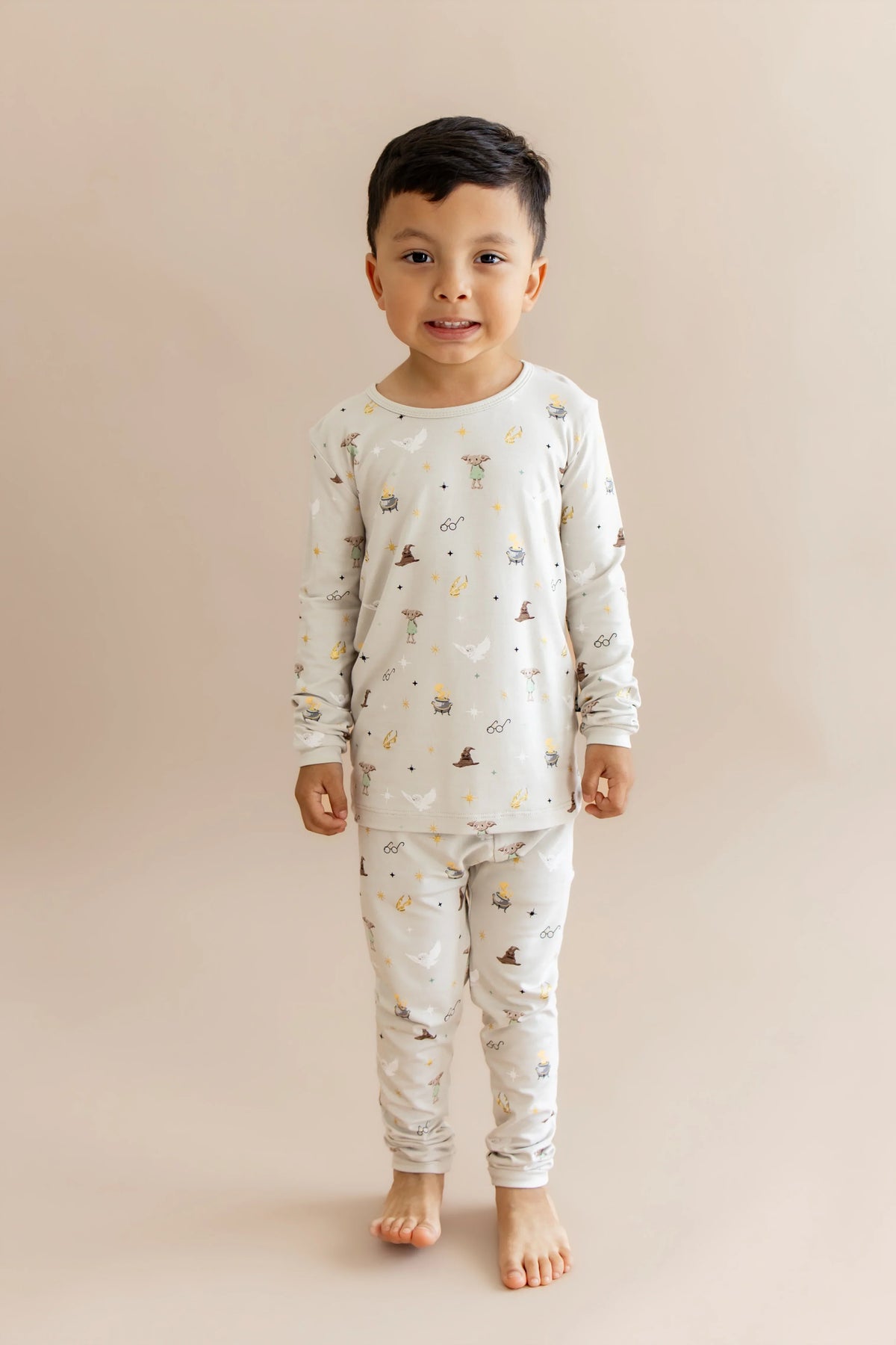 Long Sleeve Pajamas in Starry Icon