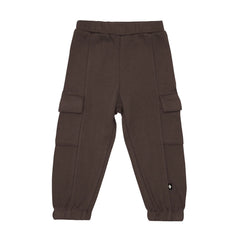 Fleece Cargo Pants in Espresso