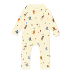 Zippered Romper in Winnie the Pooh Celebration