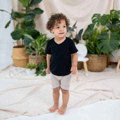 Toddler V-Neck Tee in Midnight