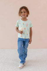 Toddler Basic Tee in Mint Ice Cream