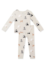 Long Sleeve Pajamas in Fluffy Cat