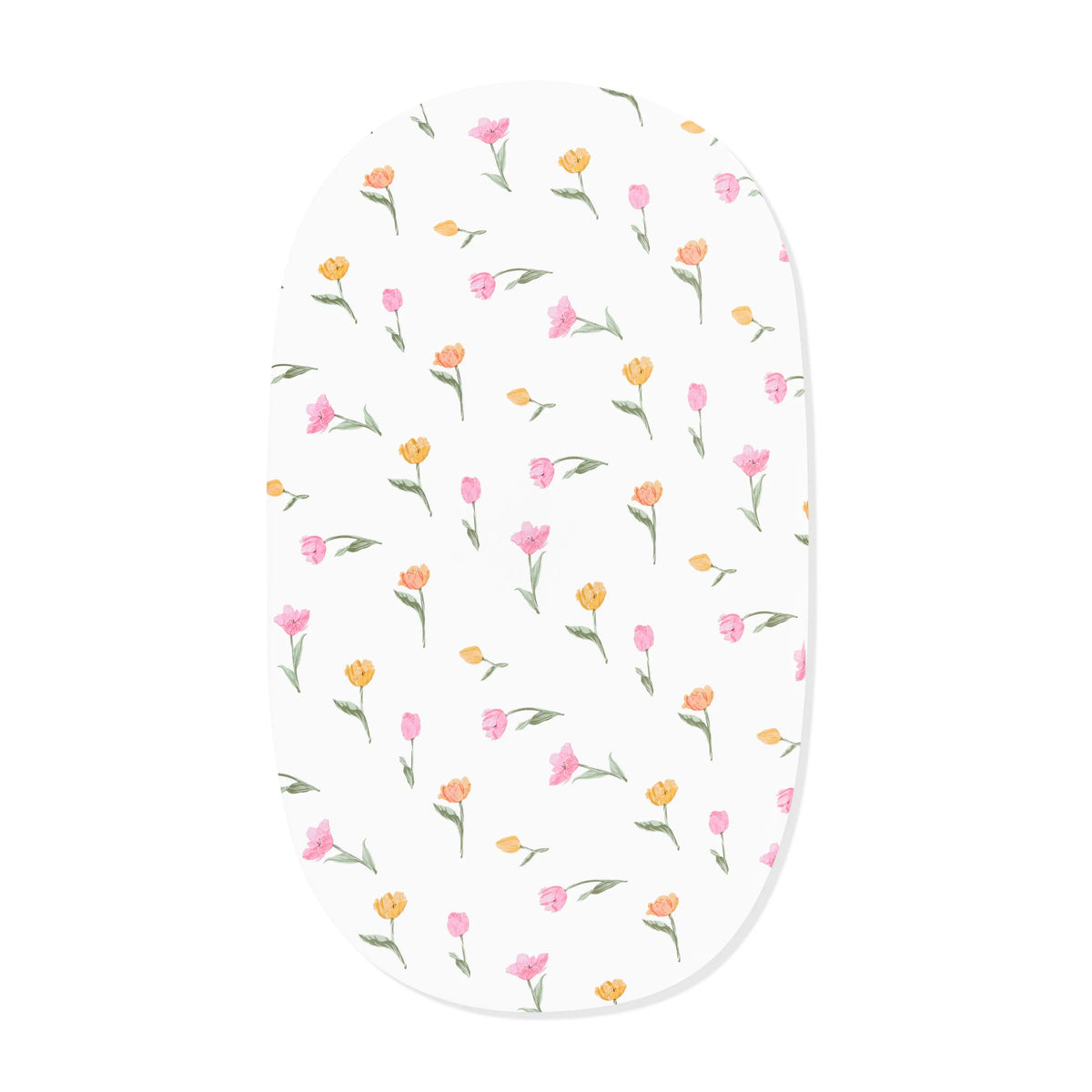 Oval Bassinet Sheet in Tulip